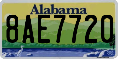 AL license plate 8AE7720