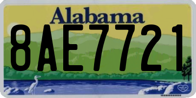 AL license plate 8AE7721