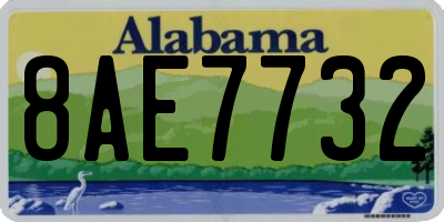 AL license plate 8AE7732