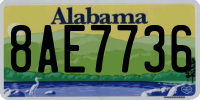 AL license plate 8AE7736
