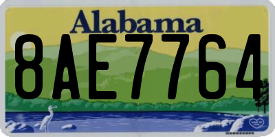 AL license plate 8AE7764