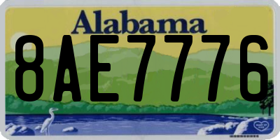 AL license plate 8AE7776