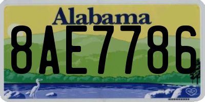 AL license plate 8AE7786