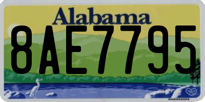 AL license plate 8AE7795