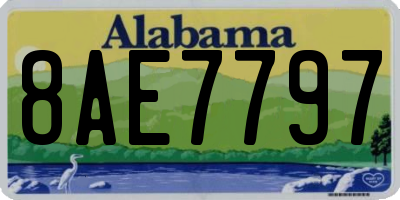 AL license plate 8AE7797