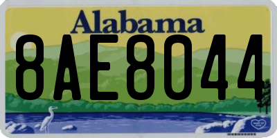 AL license plate 8AE8044