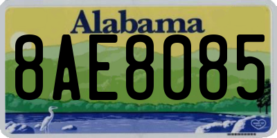 AL license plate 8AE8085