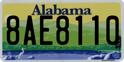 AL license plate 8AE8110