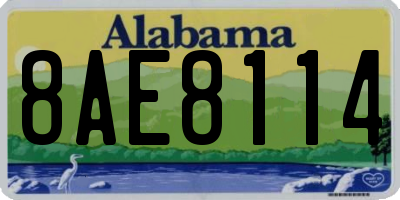 AL license plate 8AE8114