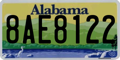 AL license plate 8AE8122