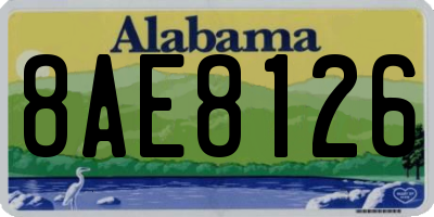 AL license plate 8AE8126