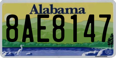 AL license plate 8AE8147