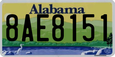 AL license plate 8AE8151