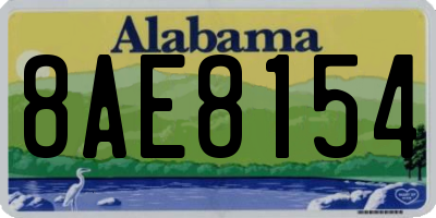 AL license plate 8AE8154