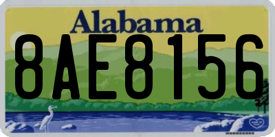 AL license plate 8AE8156