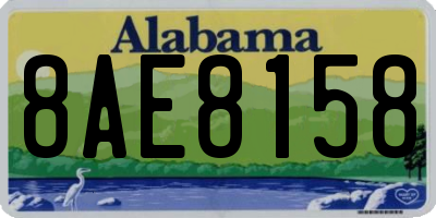 AL license plate 8AE8158