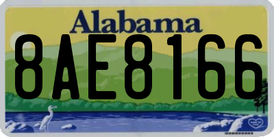 AL license plate 8AE8166