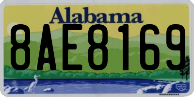AL license plate 8AE8169