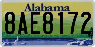 AL license plate 8AE8172