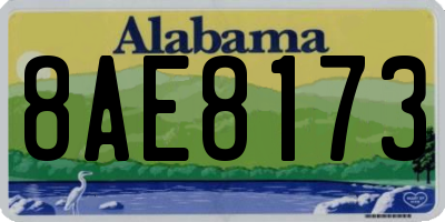 AL license plate 8AE8173