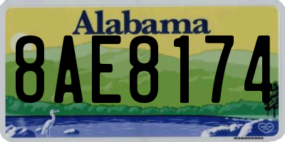 AL license plate 8AE8174