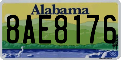 AL license plate 8AE8176