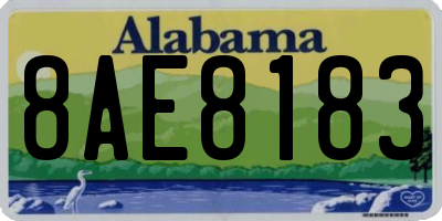 AL license plate 8AE8183