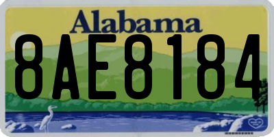 AL license plate 8AE8184