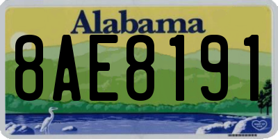 AL license plate 8AE8191