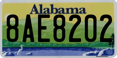 AL license plate 8AE8202