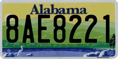 AL license plate 8AE8221