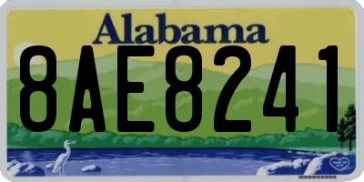 AL license plate 8AE8241