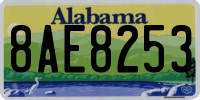 AL license plate 8AE8253