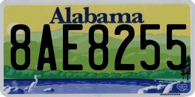 AL license plate 8AE8255