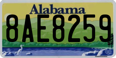 AL license plate 8AE8259