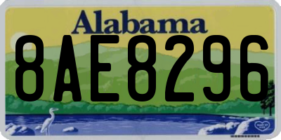 AL license plate 8AE8296