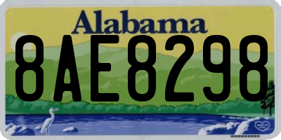 AL license plate 8AE8298