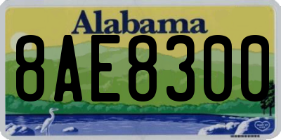 AL license plate 8AE8300