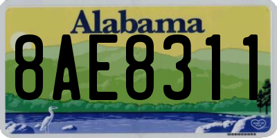 AL license plate 8AE8311