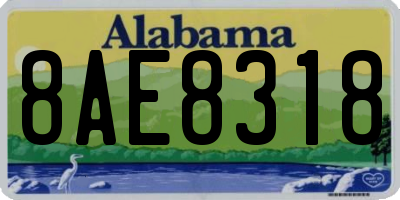 AL license plate 8AE8318