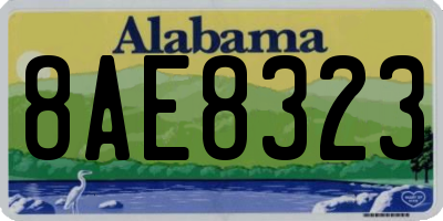 AL license plate 8AE8323