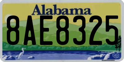 AL license plate 8AE8325