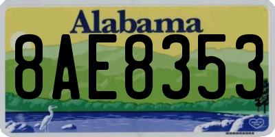 AL license plate 8AE8353
