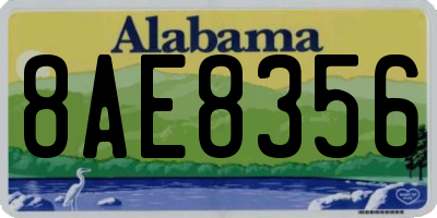 AL license plate 8AE8356