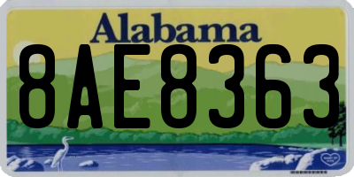 AL license plate 8AE8363