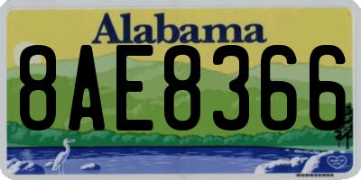AL license plate 8AE8366