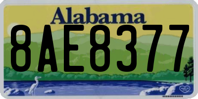 AL license plate 8AE8377