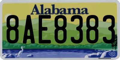 AL license plate 8AE8383