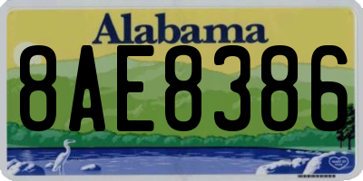 AL license plate 8AE8386