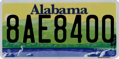 AL license plate 8AE8400